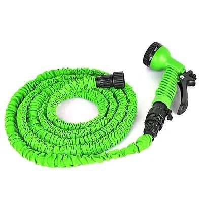 Expandable 30-meter water hose with anti-twist design from Tasawqli.store, flexible and durable for garden watering.