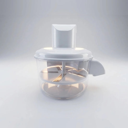 Electric smart vegetable and fruit peeler by tasawqli.store with rechargeable battery, shown in use peeling a carrot.